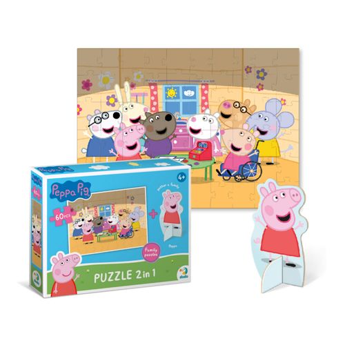 DODO Puzzle Peppa Prase sa Figurom, PORODICA slika 2