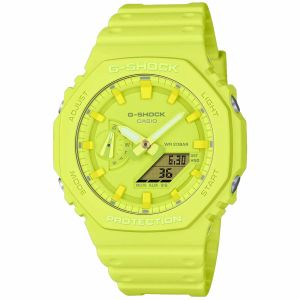 Uniseks sat Casio G-Shock GA-2100-9A9ER - Rumena (Ø 44,5 mm)