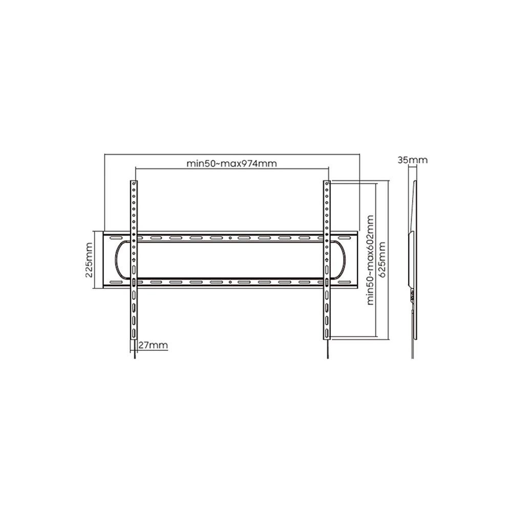 Stell Nosač za TV SHO 7220 FIXED HOLDER 60-120 slika 5
