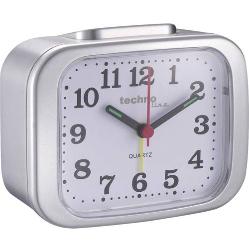 Techno Line  Model XL silber  kvarčni  budilica  srebrna  Vrijeme alarma 1    1 mjerač vremena slika 3
