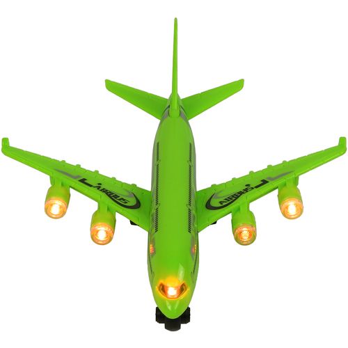 Putnički avion sa svjetlosnim efektima zeleni slika 3