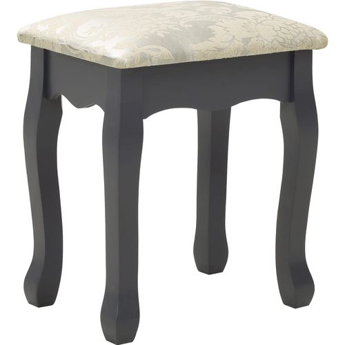 Toaletni stolić sa stolcem sivi 75x69x140 cm od drva paulovnije slika 33