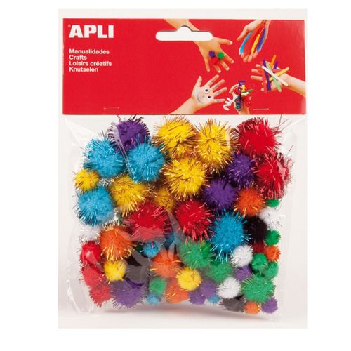 Pom Pom Apli Glitter Colours 78Kom slika 2