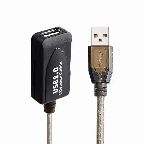 Kabl USB A - USB A M/F 2.0 produžni sa pojačivačem 10m E-Kettz slika 1