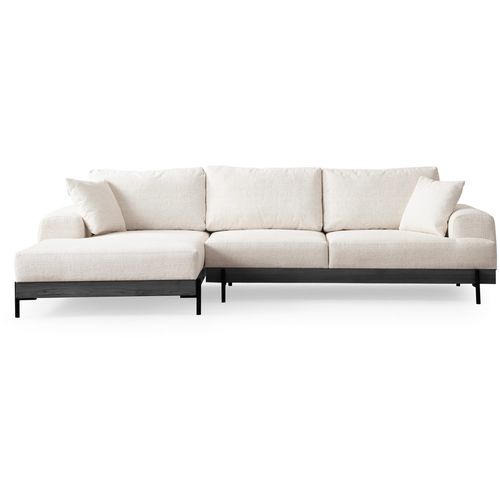 Ugaona Sofa Eti Black Left - Bijela slika 7