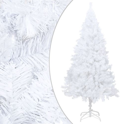 Umjetno božićno drvce LED s gustim granama bijelo 210 cm slika 11