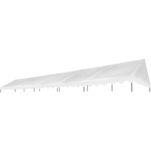 Krov za šator za zabave 5 x 10 m bijeli 450 g/m² slika 5