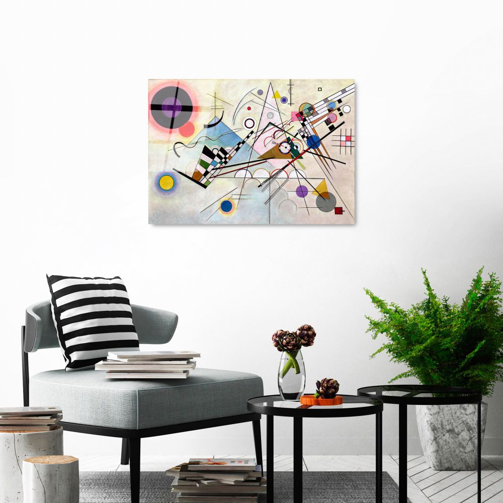UV-415 Dekorativna Slika na Kaljenom Staklu 50 x 70 cm, Višebojna slika 2