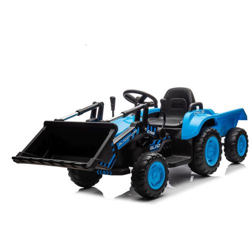 Traktor s utovarivačem BLAZIN plavi - traktor na akumulator slika 6