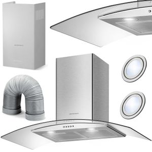 Berdsen BT-223 INOX kuhinjska napa s dimnjakom od 90 cm