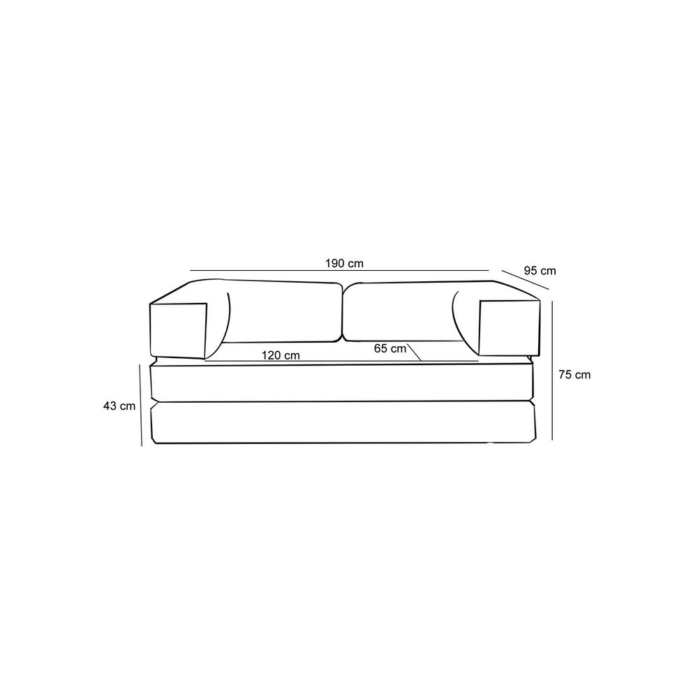 Comfort - Narandžasti Sofa za Tri Osobe slika 9