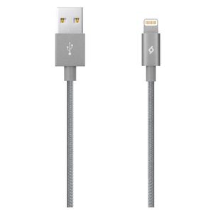 Ttec Kabel - MFi (Apple license) - Lightning to USB (1,20m) - Grey - Alumi Cable