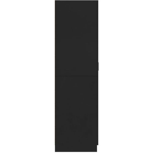 Ormar crni 80 x 52 x 180 cm od konstruiranog drva slika 20