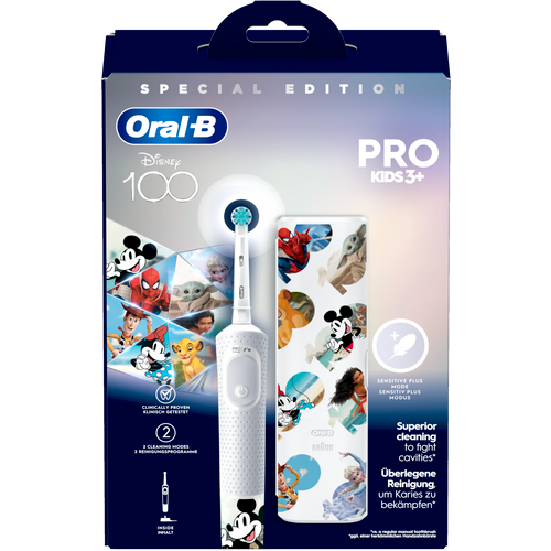 Oral-B Električna četkica za zube D103 Vitality Pro Kids Mickey + Travel Case slika 1