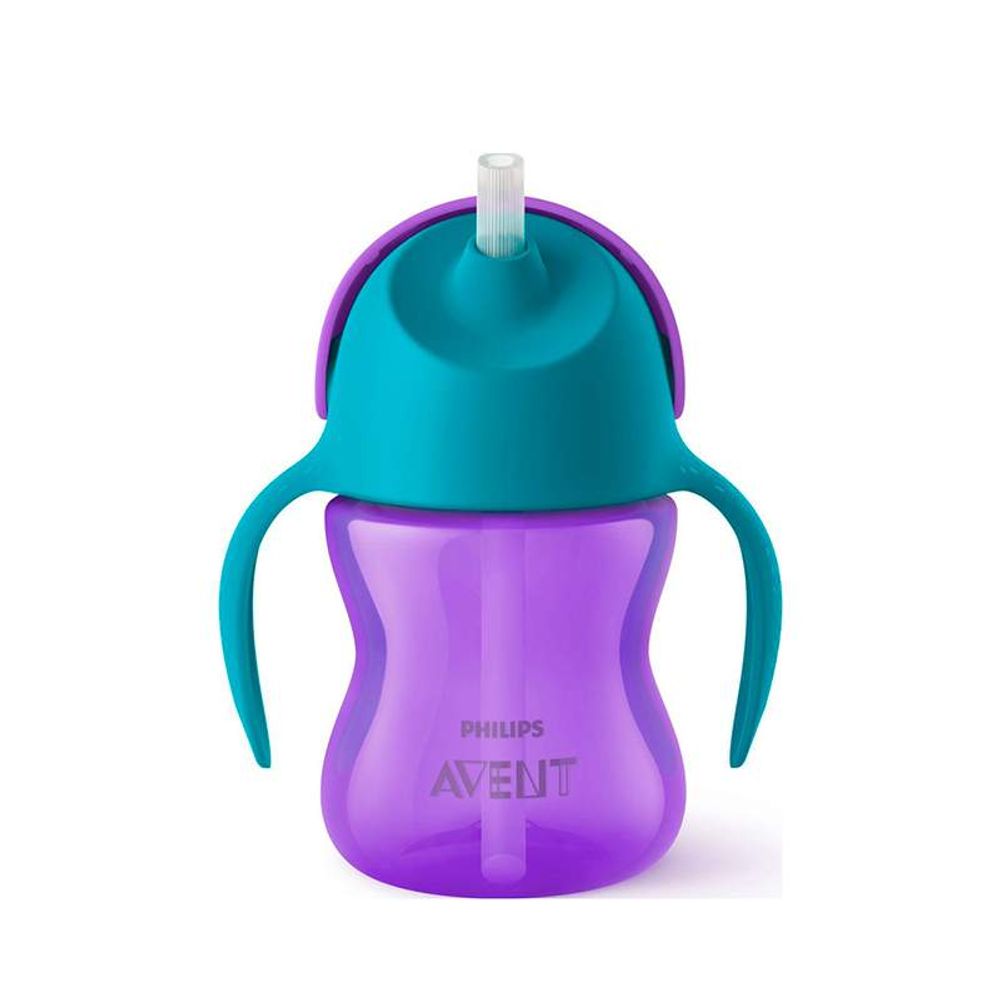 Philips Avent Magična čaša sa slamkom 200ml/Ljubičasta slika 2