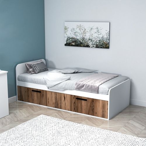 Newra - Light Walnut, White Light Walnut
White Single Bedstead slika 3