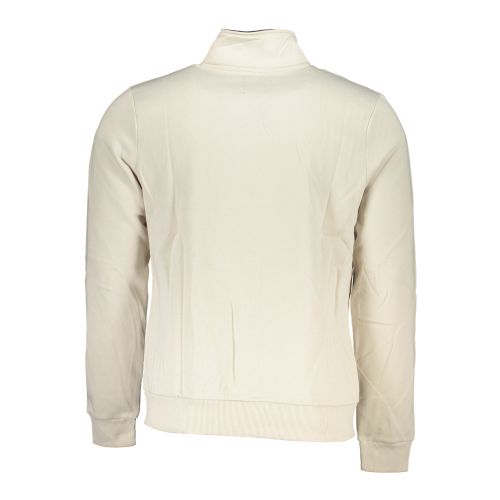 GIAN MARCO VENTURI MEN'S WHITE ZIP SWEATSHIRT slika 2