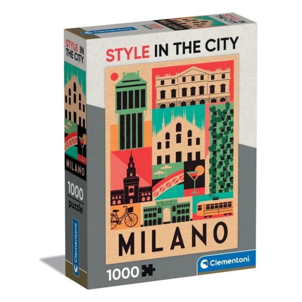 Clementoni Puzzle CL39842 Style In The City Milano 1000kom slika 1