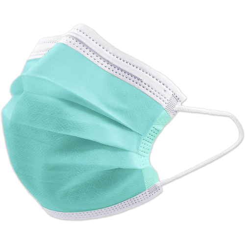 Zaštitine maske kirurške troslojne Tip IIR boja ZELENA - SimpleMask - 50 kom slika 1