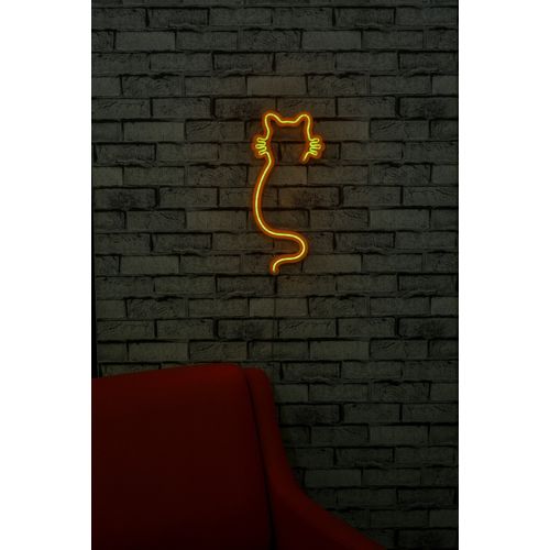 Wallity Ukrasna plastična LED rasvjeta, Cat - Yellow slika 12