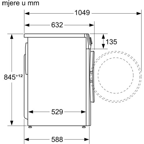 Bosch perilica rublja WGG14402BY slika 2