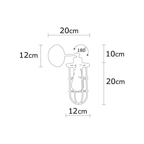 Opviq Zidna lampa, 525NOR3175 slika 5