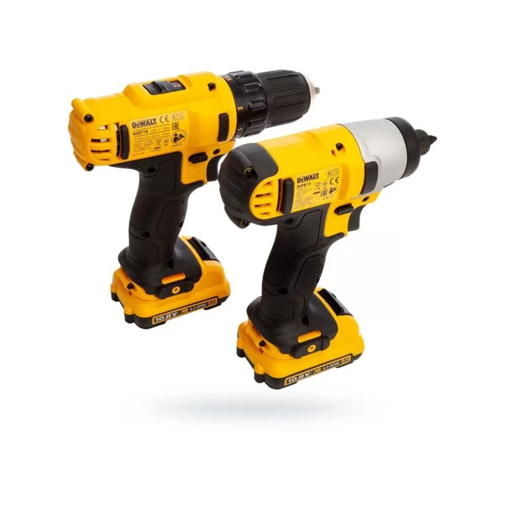 DeWalt Set Aku Udarni Odvijač + Bušlica – Odvijač Li-ion 10,8V 2×2,0Ah DCK211D2T slika 3