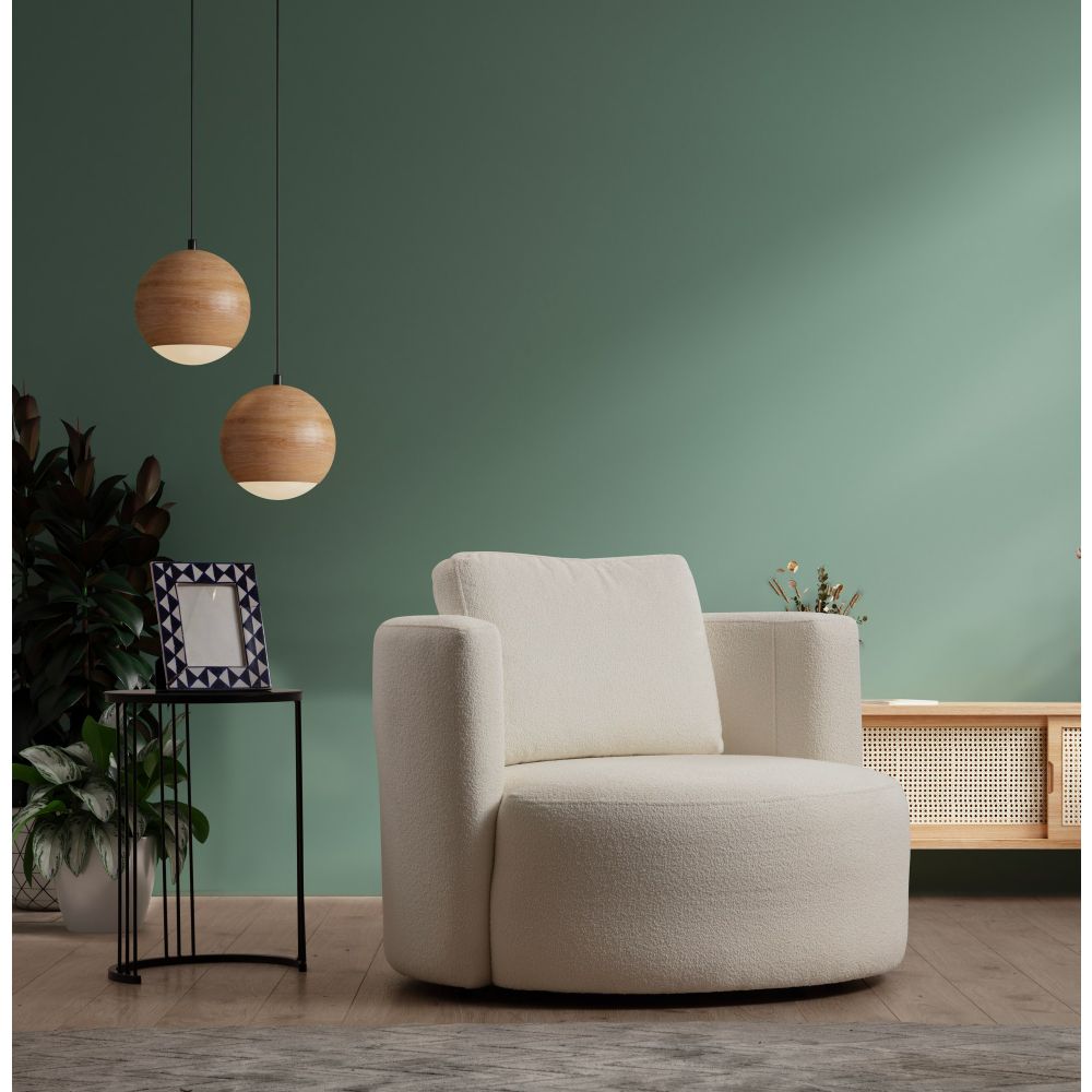 Asos Cream - Wing Cream Wing Fotelja slika 2