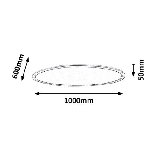 Rabalux Taleb nadgradna plafonjera LED 60W 3000K-6000K 100cm slika 4