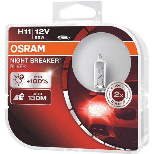 Osram Auto 64211NBS-HCB halogena žarulja Night Breaker® Silver H11 55 W 12 V slika 3