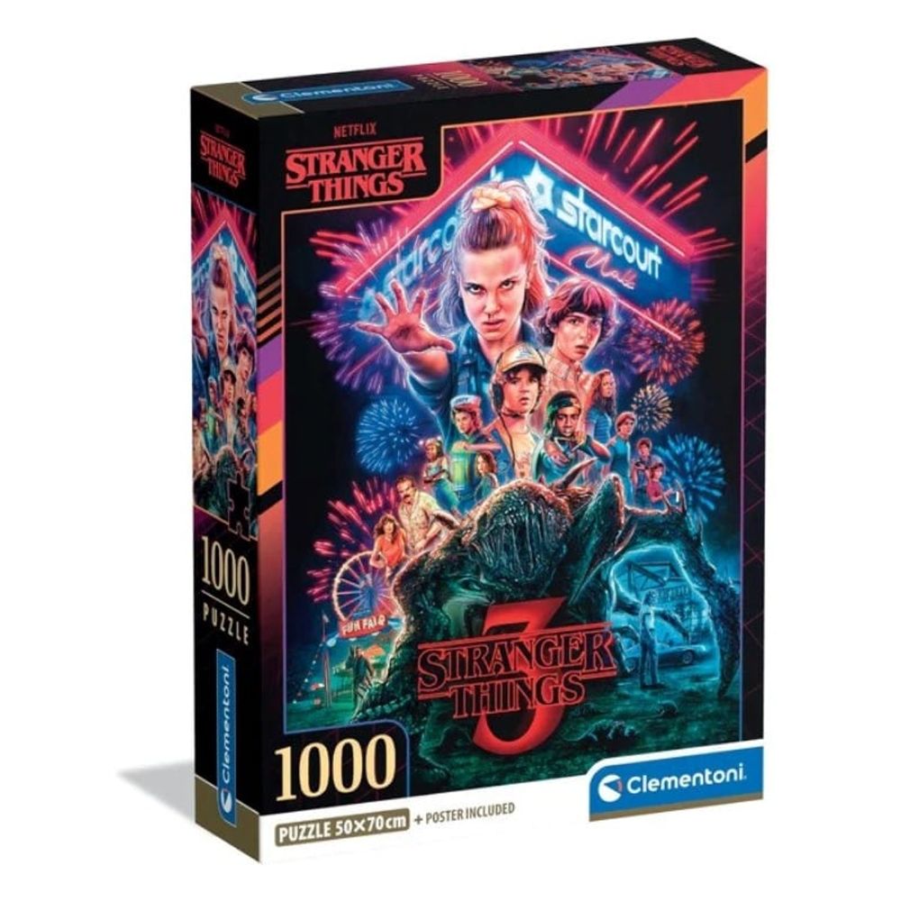 Clementoni CL39979 Puzzle Stranger Things Sezona 03, 1000kom slika 1