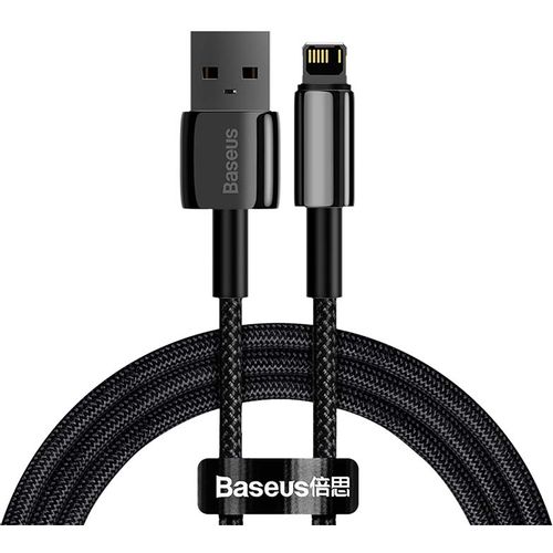 Baseus Tungsten Gold kabel USB na iPhone 2.4A 2m (crni) slika 1