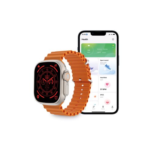 KSIX, smartwatch Urban Plus, 2.05" zaslon, 5 dana aut., vodootporan, narančasti slika 4