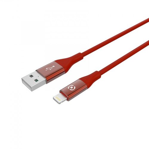 CELLY USB - LIGHTNING kabl u CRVENOJ boji slika 1