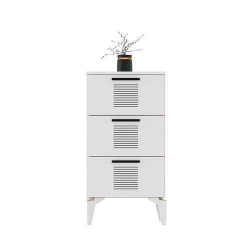 Asimo H - White White Multi Purpose Cabinet slika 3