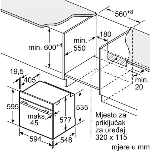 Bosch kombinirana parna pećnica HSG636BB1 slika 15