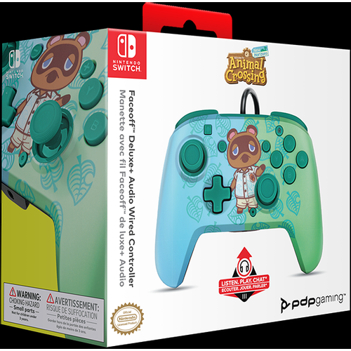 PDP Nintendo Switch Faceoff Deluxe Controller + Audio - Animal Crossing slika 8