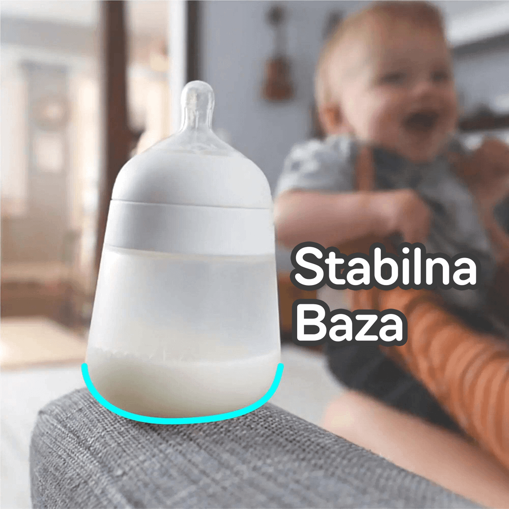 Nanobébé® Silikonska flašica Flexy 270ml, Sage slika 5