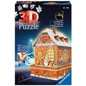 Ravensburger 3D Puzzle - Kuća od licitara noću (257 komada)