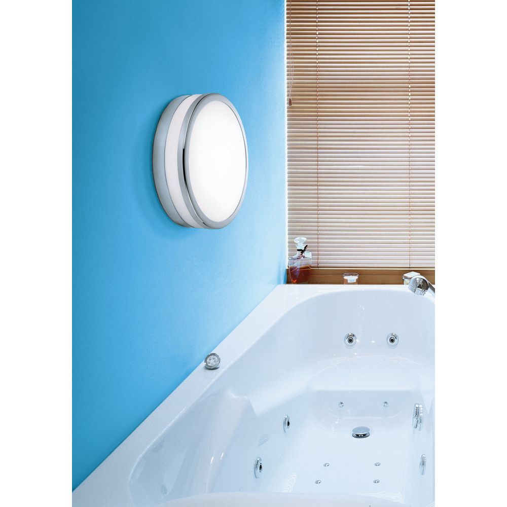 Eglo Palermo Plafonjera/1, LED, 24W, 2100lm, IP44, Promjer 295mm, Krom/Bijela slika 8