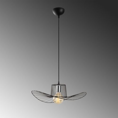 Opviq Vislica HAT crna, metal, promjer 49 cm, visina 110 cm, podesiva visina, duljina kabla 90 cm, E27 40 W, Tel - 6721 slika 4