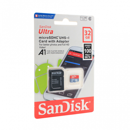 Mem. Kartica SanDisk SDHC 32GB Ultra Micro 100MB/s Class 10 sa adapterom CN slika 1