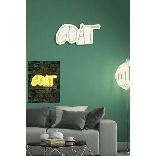 Wallity Ukrasna plastična LED rasvjeta, GOAT - Yellow slika 3