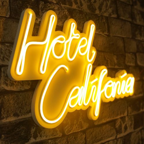 Wallity Ukrasna plastična LED rasvjeta, Hotel California - Yellow slika 7
