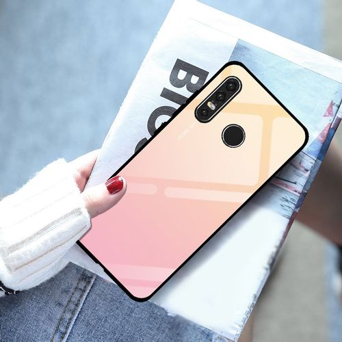 Maskica s kaljenim staklom za Huawei P30 Lite pink slika 5