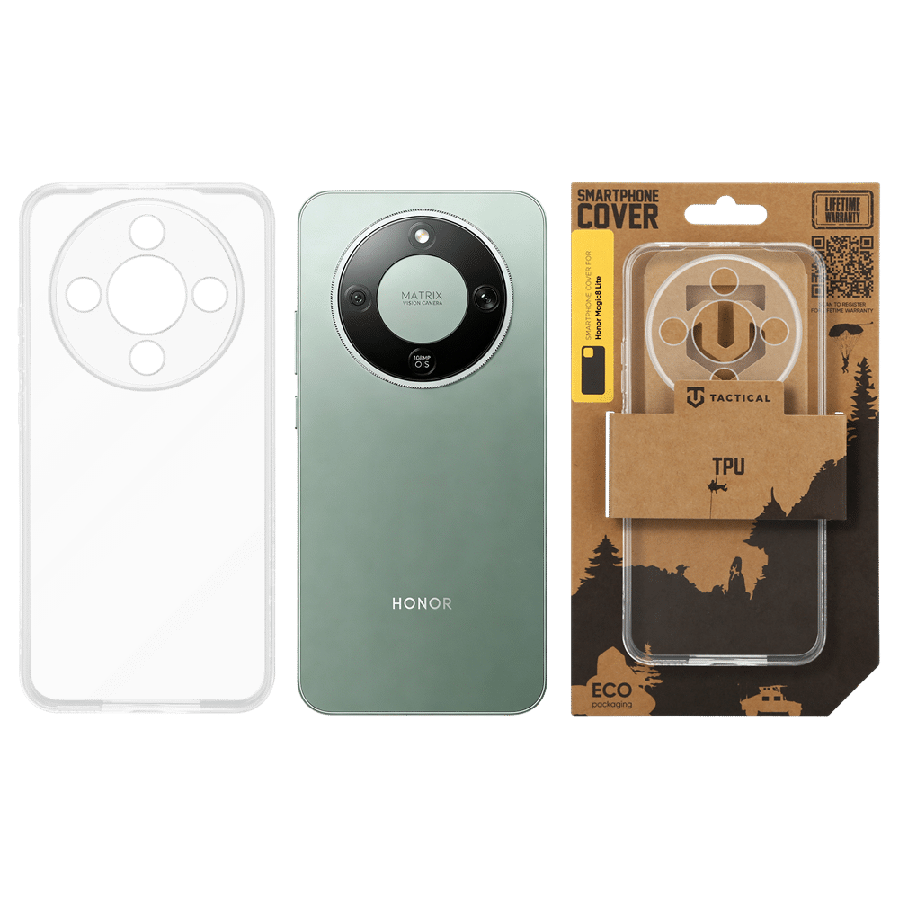 Tactical TPU maskica za Honor Magic8 Lite - prozirna slika 3