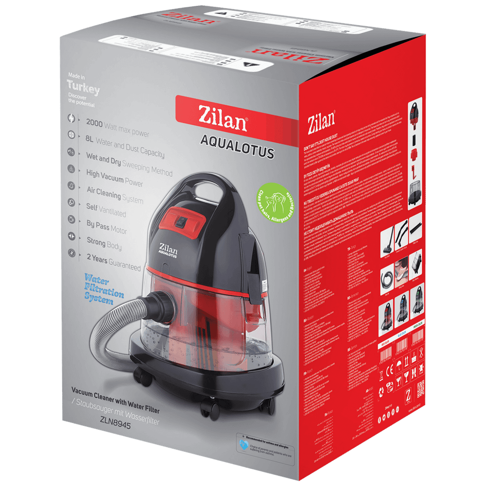 Zilan Usisavač za suho/mokro usisavanje, 1600 W, siva - Usisivač 2 u 1 - ZLN8945/GY slika 2