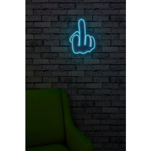 Wallity Ukrasna plastična LED rasvjeta, Middle Finger - Blue slika 12