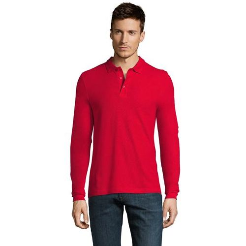 WINTER II muška polo majica sa dugim rukavima - Crvena, L  slika 1