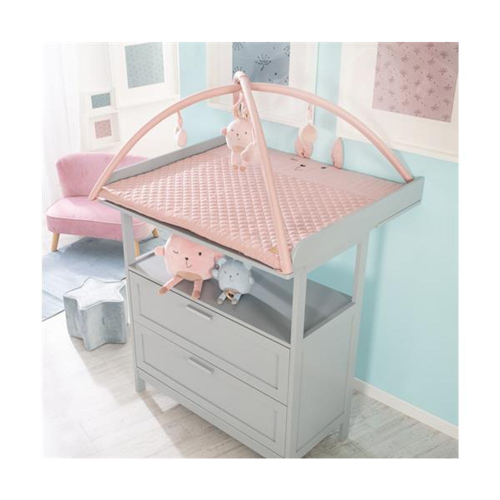 Roba Kids Podloga za igru Lily 85x75 cm, Roza slika 5
